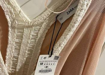 Nowa elegancka bluzka w naturalnym kolorze Zara M