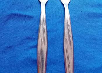 Dwa widelce ze stali nierdzewnej Gerlach, punce z lat 70-ych XX w.