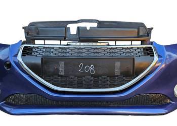 PEUGEOT 208 ZDERZAK PRZEDNI PRZÓD HALOGENY CHROM KOMPLETNY 9802221780