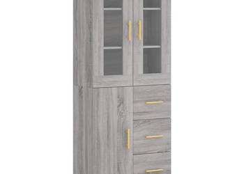 Witrynka szary dąb sonoma 695x34x180cm materiał drewnopochodny WM-3198463