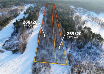 Działka pod zabudowę jednorodzinną 5057 m². Mariew. Blisko Puszczy Kampino…
