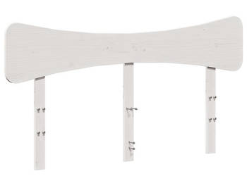 Wezgłowie do łóżka białe 140 cm lite drewno sosnowe WM-844778