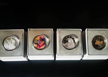 Ekskluzywny zestaw Crypto United States hologram 4x1oz