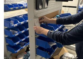 Regał warsztatowy na kółkach (4 szt.)