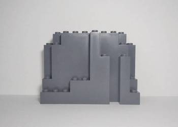 Lego Skała 4x10x6 Dark Bluish Grey