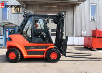 6 ton-nowy wózek widłowy Linde używany gazowy Linde H60T przesuw osprzęt