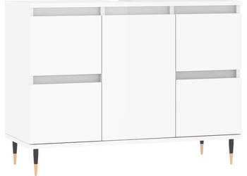 Szafka łazienkowa biała z połyskiem 80x33x60 cm WM-831646