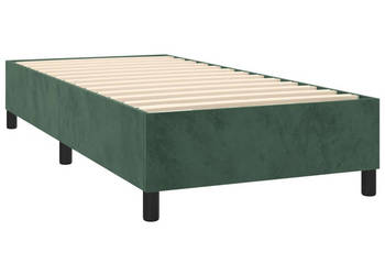 Rama łóżka bez materaca ciemnozielone aksamitne 100x200 cm WM-3121105