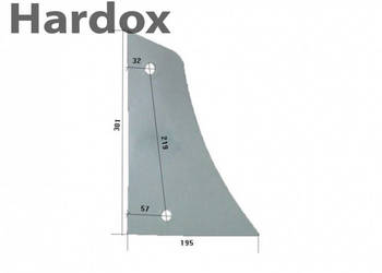 Pierś HARDOX 1036700020 do pługa UNIA grudziądz TUR IBIS VIS