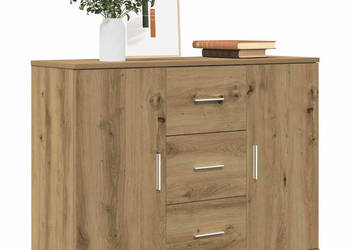 Komoda dąb artisan 90x295x65 cm materiał drewnopochodny WM-855979
