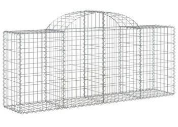 Kosze gabionowe 20 szt 200x50x80/100 cm galwanizowane żelazo WM-3146314