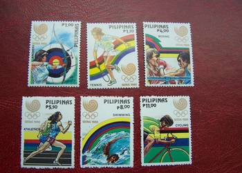 Filipiny 1988 MNH Mi. 1884/89 perf  Sport Olimpiada Seul 88