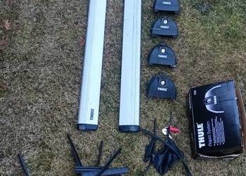 Belki Thule Wingbar Aero 120cm bagażnik + stopy rapid 753 st.bdb