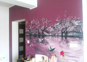 Artystyczne malowanie ścian, mural