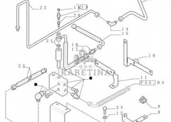 New Holland T6090 T6070 T7230 Zawór hamulca 87366557