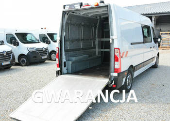 Renault Master 7 osobowy brygadówka NAJAZD max pełna opcja servis regały