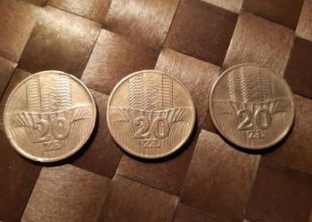 3 Monety PRL-u 20 zł Wieżowiec i kłosy 1973 / 1974 / 1976