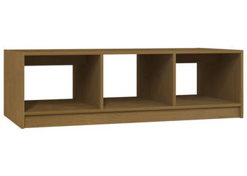 Stolik kawowy miodowy brąz 110x50x34 cm drewno sosnowe WM-809915