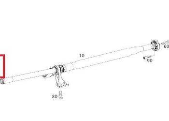 MERCEDES CLA GLA W176 W246 Plytka mocujaca walu napedowego OE