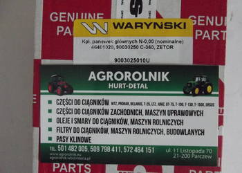 Komplet panewek głównych N-0,00 (nominalne) URSUS C360/Zetor
