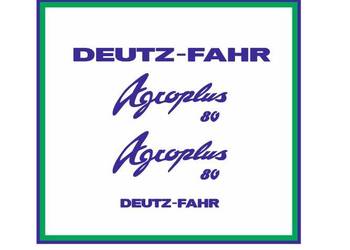 Naklejki Deutz-Fahr Agroplus 80 Ciągnik Traktor Nalepki Mocne