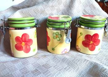 Ceramiczne pojemniki kuchenne z zapięciem