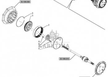 New Holland T6070 Koło zębate koronowe 68t 5102130