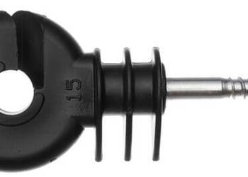 Izolator do drutu i plecionki z wkrętem, czarny, Ø 6.0 mm 90 szt. AKO 4431…