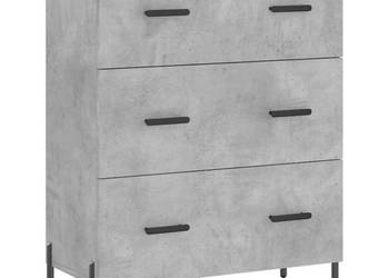 Szafka szarość betonu 695x34x90 cm materiał drewnopochodny WM-827864