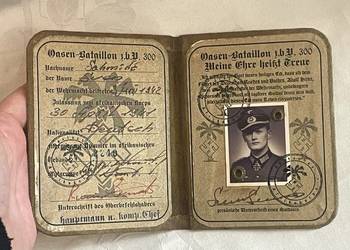 Dokument wojskowy Afrikakorps – Oasen-Bataillon z.b.V. 300, 1942 r.
