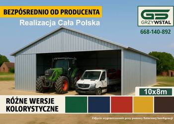 Garaż blaszany OCYNK  - Wiata Rolnicza  - Hala Stalowa – GRZYWSTAL