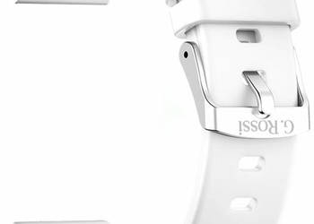 Pasek silikonowy do Smartwatcha G.Rossi SW010 BIAŁY GR22-5