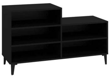 Szafka na buty czarna 102x36x60 cm materiał drewnopochodny WM-819733