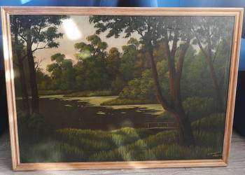 Obraz olejny na płótnie H. Kryjaka wym. 83x60 cm.