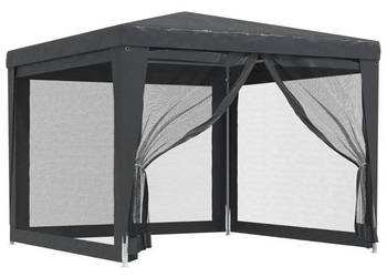 Namiot imprezowy z 4 ścianami z siatki antracyt 3x3 m HDPE WM-319229