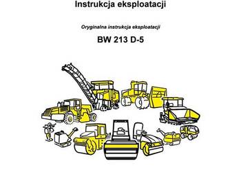 BOMAG BW213 D-5  Walec drogowy  DTR Instrukcja obsługi