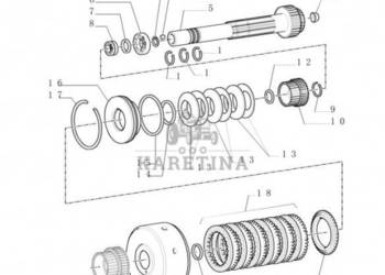 New Holland T6010 Koło zębate 39t, 52t 47126212