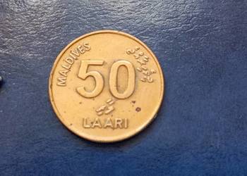 Stare monety 50 laari 1990 Malediwy