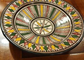 SALATERKA PÓŁMISEK TALERZ ozdobny na ścianę marokańska ceramika hand made