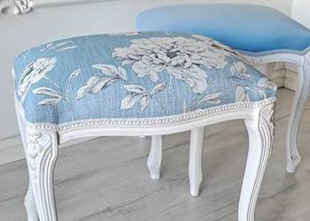 Stylowa pufa, podnóżek, stołek,taboret Shabby Chic,