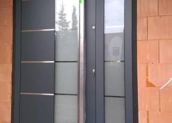 ++ Drzwi Zewnętrzne Wejściowe Drewniane INDYWIDUALNY PROJEKT