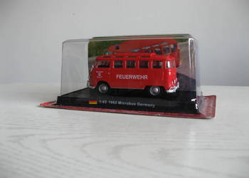 Volkswagen Microbus ("ogórek"), straż pożarna, 1:43/Nowy!