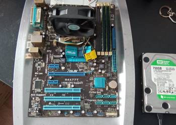 Płyta główna Asus M4A77T plus procesor i 3 x ram DDR3 2G