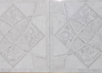 VERSACE Płytki gresowe Emote Onice Bianco Intarsio 78x78