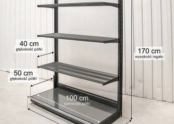 Regał WIRELAND Solid York H-170 cm L-106 cm 3 półki kratowane MODUŁ BAZOWY