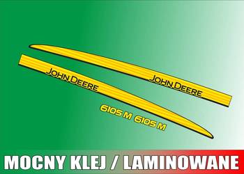 Naklejki John deere 6105M zamienniki laminowane