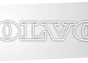 Naklejki VOLVO naklejki 2szt 50cm x 8cm białe szyba bok kontur