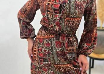 Sukienka Boho z Paskiem