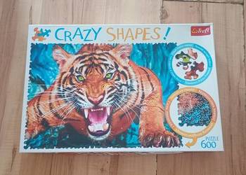 puzzle Trefl Crazy Shapes tygrys 600 elementów