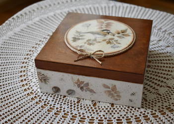 Pudełko rękodzieło decoupage